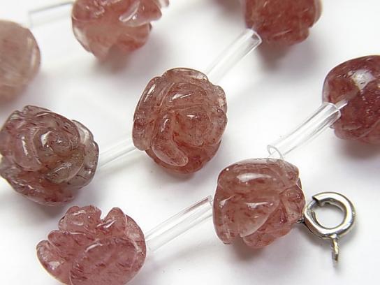 Moscovite rose [8mm] [10mm] [12mm] half or 1strand beads (aprx.15inch / 38cm)