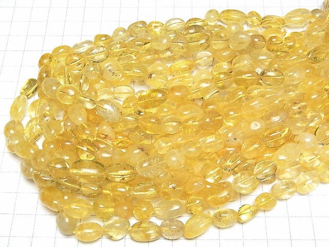 [Video] Yellow Color Cracked Crystal Nugget 1strand beads (aprx.15inch / 38cm)
