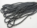 1strand $4.79! Hematite  Rice 8x5mm x5mm  1strand beads (aprx.15inch/36cm)
