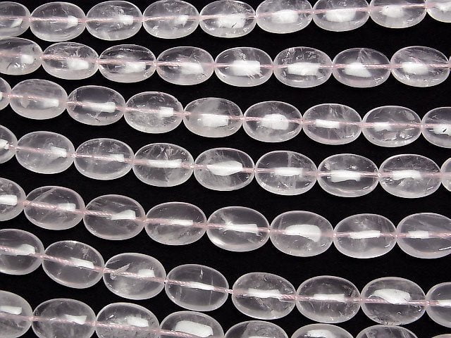 [Video] Madagascar Rose Quartz AA ++ Oval 18x13x7mm half or 1strand beads (aprx.15inch / 38cm)