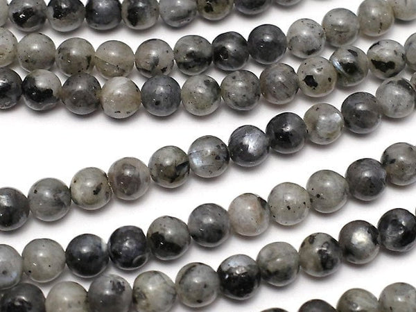 [Video] Larvikite  Round 4-5mm 1strand beads (aprx.15inch/38cm)