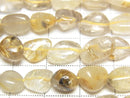 [Video]Rutilated Quartz AA Small Size Nugget 1strand beads (aprx.14inch/35cm)