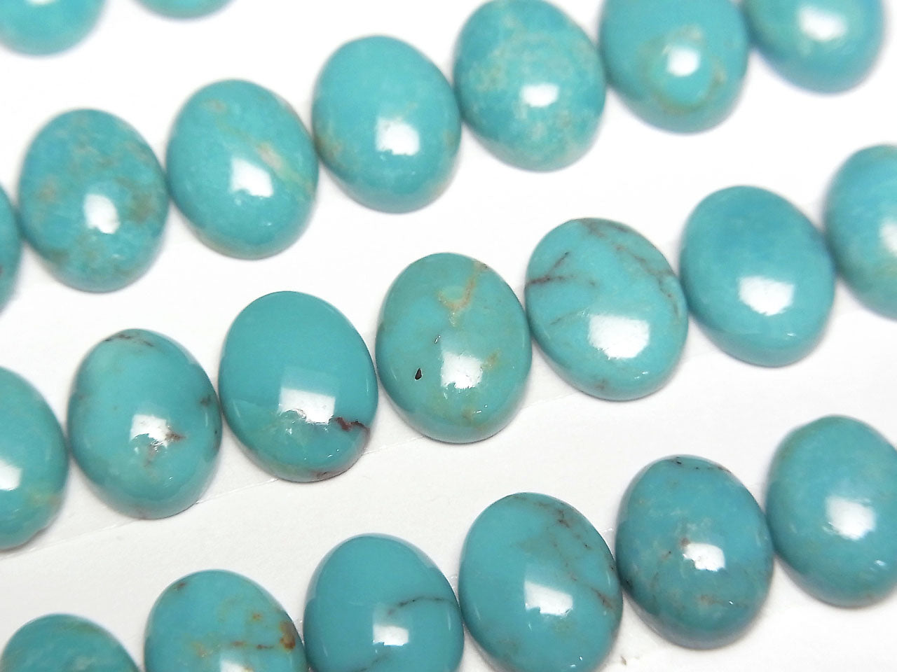 Turquoise AAA- Oval Cabochon 9x7mm 2pcs