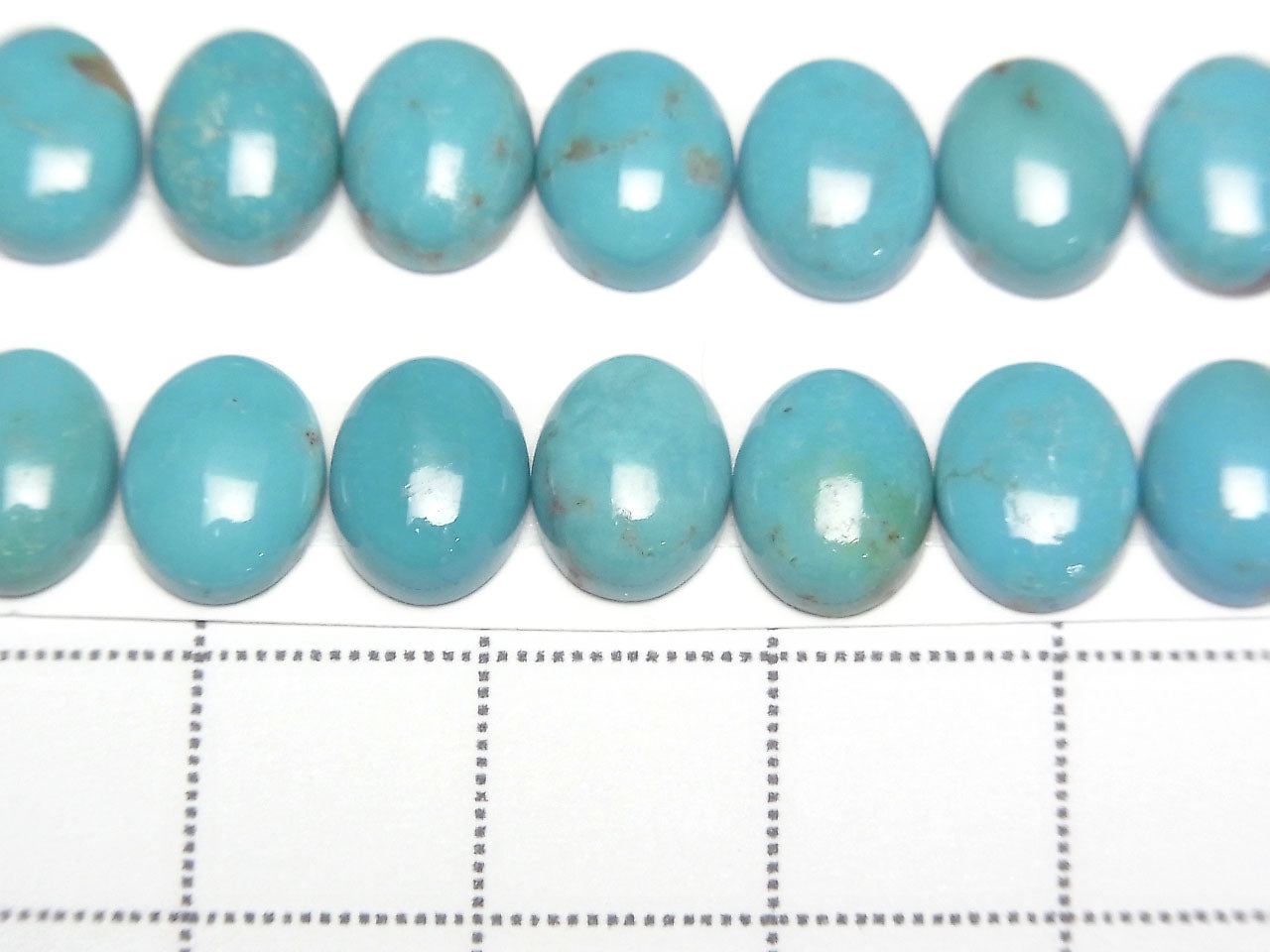 Turquoise AAA- Oval Cabochon 9x7mm 2pcs