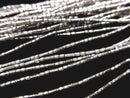 Karen Silver Flower Pattern Tube 2.5x1x1mm Half or 1 Strand Beads (approx. 27 inches/68 cm)