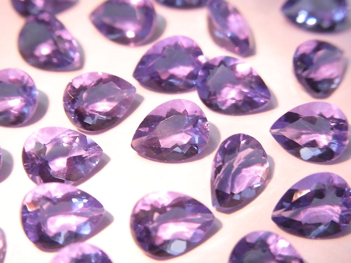 High Quality color change Fluorite AAA Loose stone Pear Shape Faceted 8x6mm 2pcs