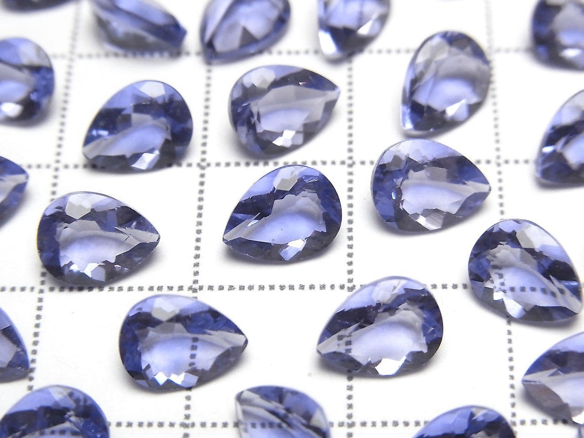 High Quality color change Fluorite AAA Loose stone Pear Shape Faceted 8x6mm 2pcs
