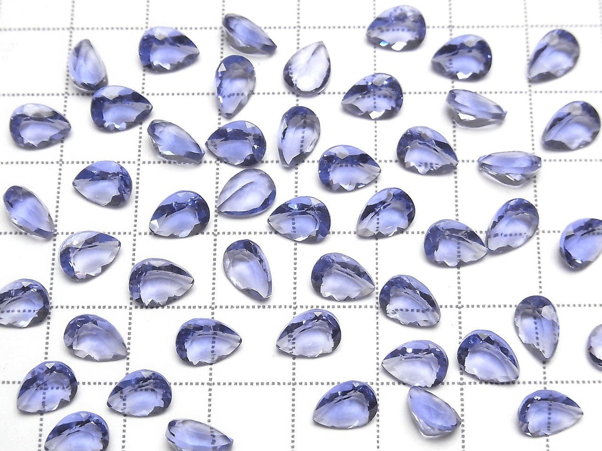 High Quality color change Fluorite AAA Loose stone Pear Shape Faceted 8x6mm 2pcs