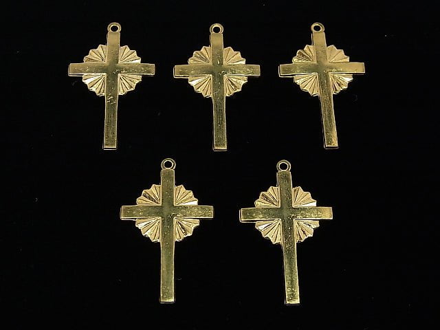 14KGF Charm 24.5 x 14.5 mm Cross 1 pc $7.59