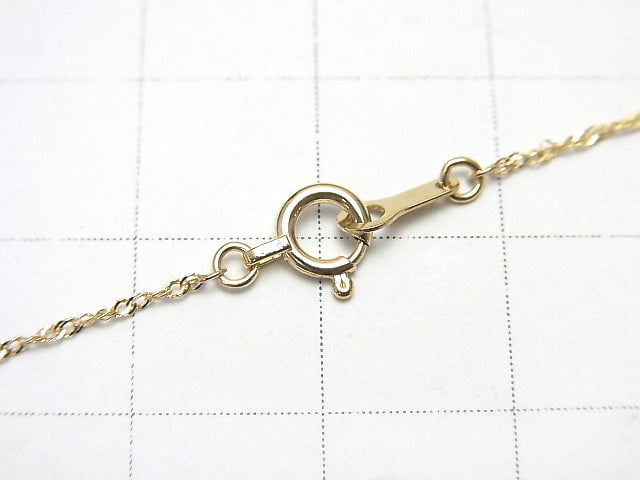[K10 Yellow Gold] Designer Chain 1mm [40cm][45cm][50cm] Necklace 1pc
