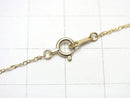 [K10 Yellow Gold]Design Chain 1mm [40cm][45cm][50cm]Necklace 1pc