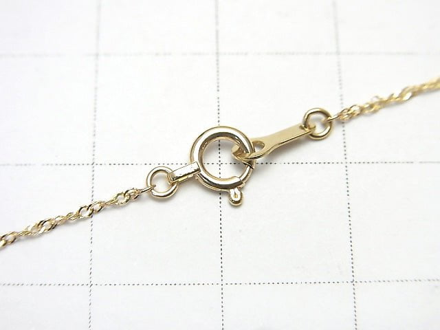 [K10 Yellow Gold] Design Chain 1mm [40cm][45cm][50cm] Necklace 1pc