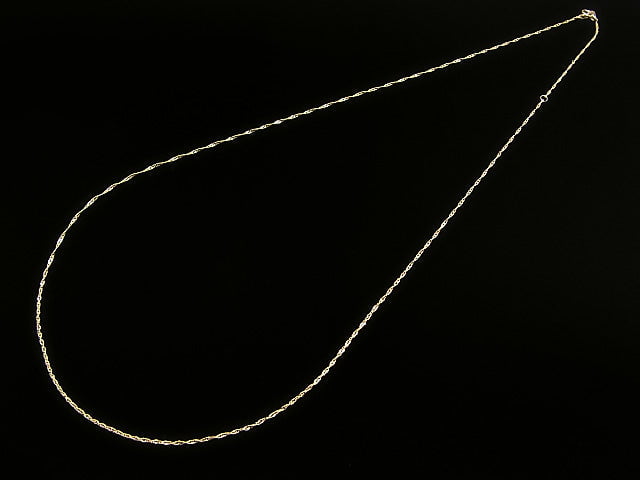 [K10 Yellow Gold] Designer Chain 1mm [40cm][45cm][50cm] Necklace 1pc
