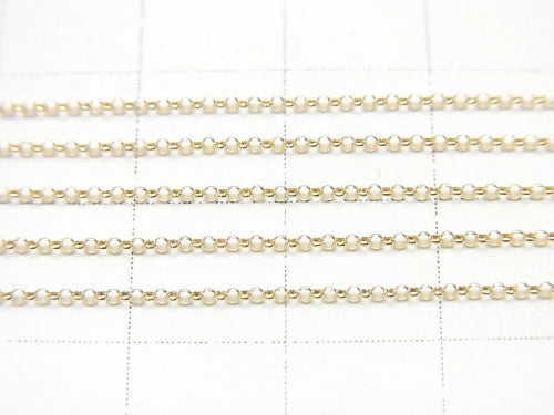 [Video][K10 Yellow Gold] Rolo Chain 1mm [40cm][45cm] Necklace 1pc