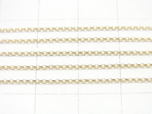 [Video][K10 Yellow Gold]Rolo Chain 1mm [40cm][45cm]Necklace 1pc