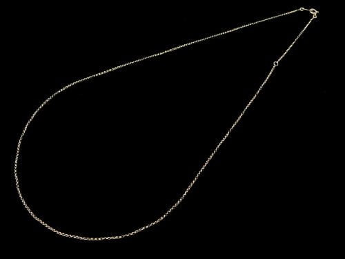 [Video][K10 Yellow Gold]Rolo Chain 1mm [40cm][45cm]Necklace 1pc