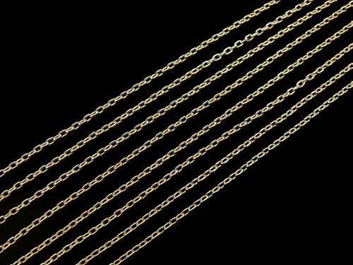 [Video][K10 Yellow Gold] Cable Chain NO.1 0.85mm [40cm][45cm][50cm] Necklace 1pc