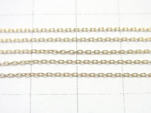 [Video][K10 Yellow Gold]Cable Chain NO.1 1mm [40cm][45cm][50cm]Necklace 1pc