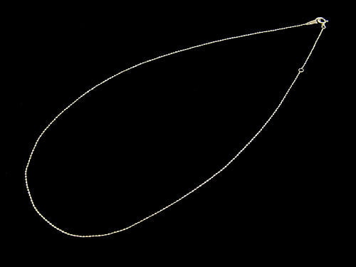 [Video][K10 Yellow Gold] Cut Ball Chain 0.8mm [40cm][45cm] Necklace 1pc