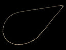 [Video][18K Yellow Gold]Design Chain 1mm [40cm][45cm]Necklace 1pc
