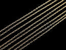 [Video][18K Yellow Gold] Cable Chain 0.8mm [40cm][45cm] Necklace 1pc