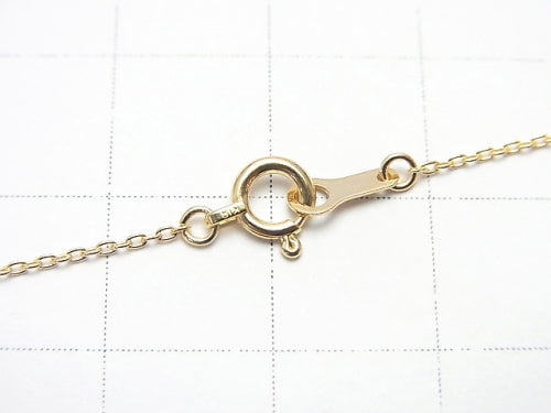 [Video][18K Yellow Gold] Cable Chain 0.8mm [40cm][45cm] Necklace 1pc