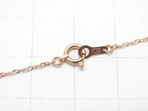 [18K Pink Gold] Designer Chain Necklace, 1 Bead (approx. 16 inches/40 cm)