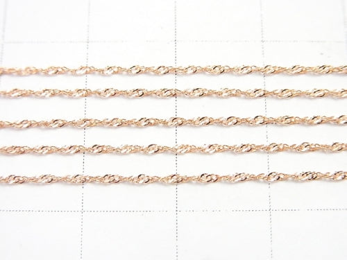 [18K Pink Gold] Designer Chain Necklace, 1 Bead (approx. 16 inches/40 cm)