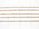 [Video] [18K Pink Gold] Cut Ball Chain Necklace 1pc beads (approx. 16 inches/40 cm)