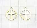 14KGF Charm 15.5 x 13 mm Cross 1 pc $2.79