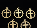 14KGF Charm 15.5 x 13 mm Cross 1 pc $2.79