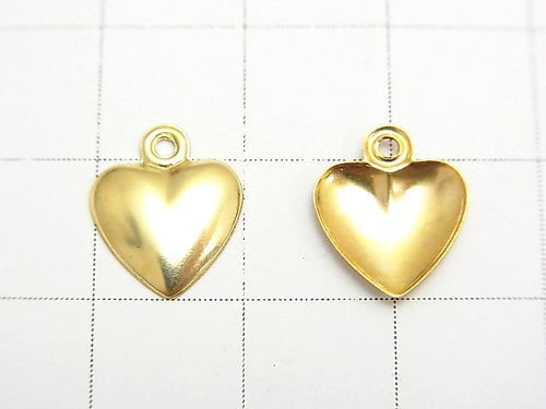 14KGF Charm 12x10mm Heart 1pc