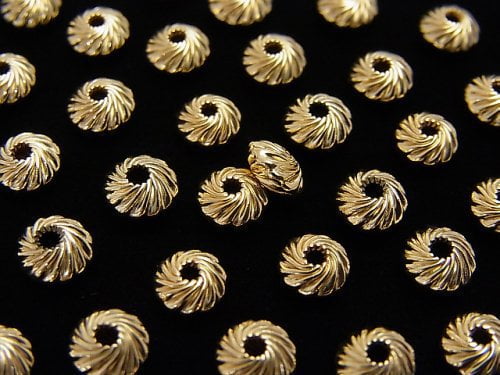 14KGF Rondelle [4.5mm][5.5mm] Twist  2pcs