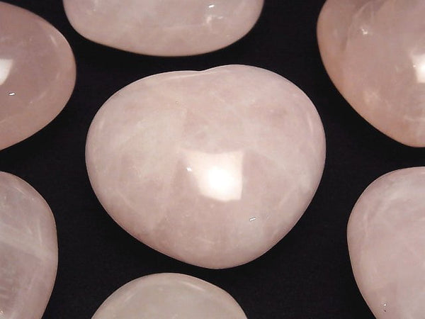 [Video] Rose Quartz AA+ Undrilled Heart 40x45mm 1pc