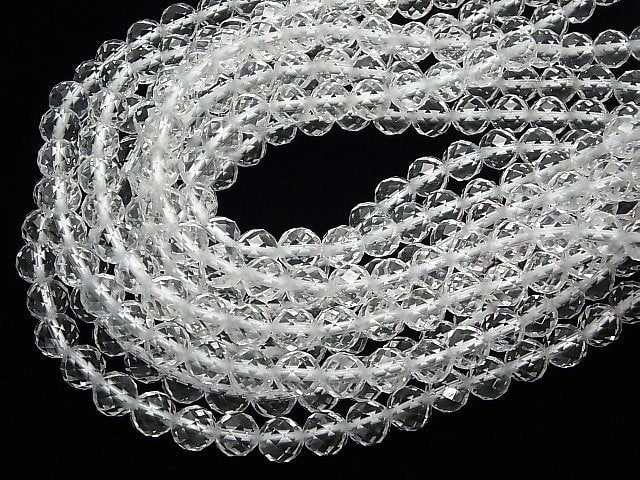 [Video] Crystal AAA 64Faceted Round 12mm [2mm hole] 1/4 or 1strand beads (aprx.15inch/36cm)