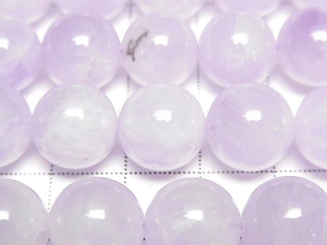 [Video] Lavender Amethyst AA++ Round 12mm 1/4-1strand beads (approx. 15 inches/36 cm)