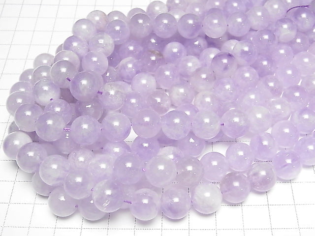 [Video] Lavender Amethyst AA++ Round 12mm 1/4-1strand beads (approx. 15 inches/36 cm)
