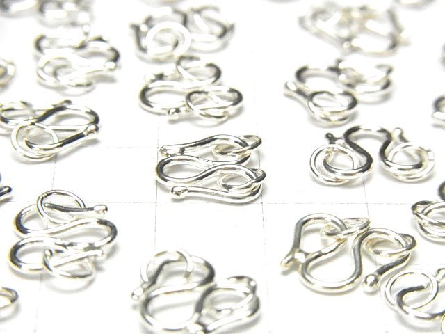 Silver925 with Jump Ring W Hook 8 mm, 9 mm, 10 mm No coating 2 pcs $2.19