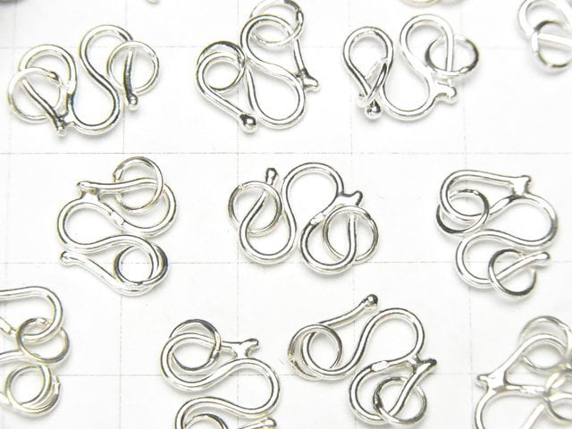 Silver925 with Jump Ring W Hook 8 mm, 9 mm, 10 mm No coating 2 pcs $2.19