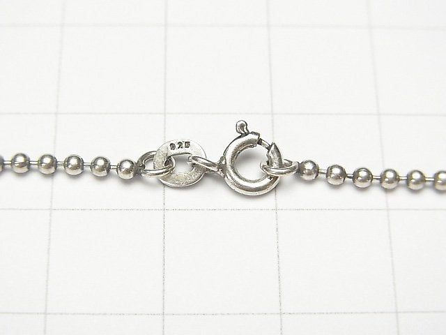 Silver925 Ball chain 1.8 mm Oxidized Finish 1 pc $8.79