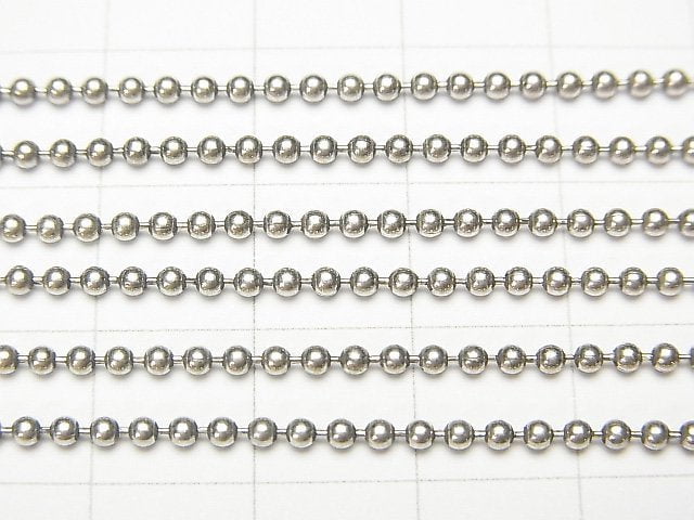 Silver925 Ball chain 1.8 mm Oxidized Finish 1 pc $8.79