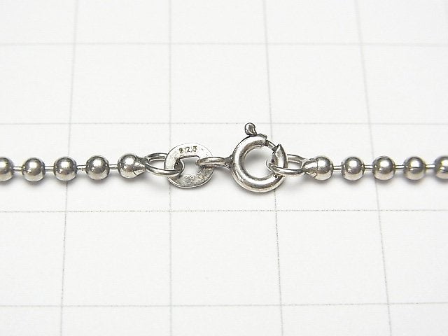 Silver925 Ball chain 2.3 mm Oxidized Finish 1 pc $11.79