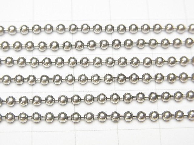 Silver925 Ball chain 2.3 mm Oxidized Finish 1 pc $11.79