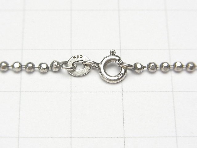 Silver925 cut ball chain 2 mm Oxidized Finish 1 pc $9.19