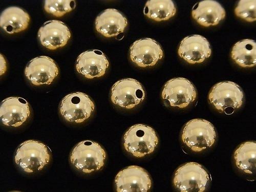 [K10 Yellow Gold]Round [5mm][6mm][7mm][8mm]1pc