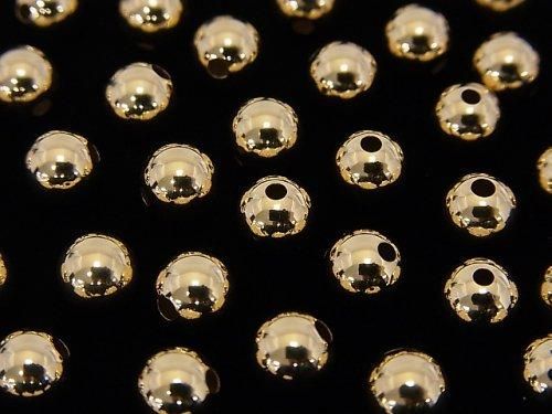 [K14 Yellow Gold]Round [4mm][5mm][6mm]1pc