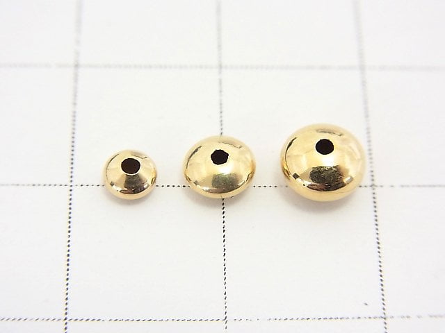 [K14 Yellow Gold]Roundel [3.5mm][4.5mm][5.5mm]2pcs