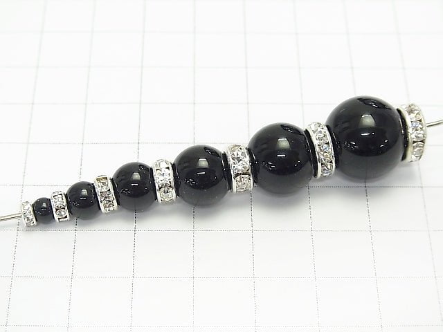 Preciosa Rondelle [Clear x Silver] Flat 4-10 mm 10 pcs
