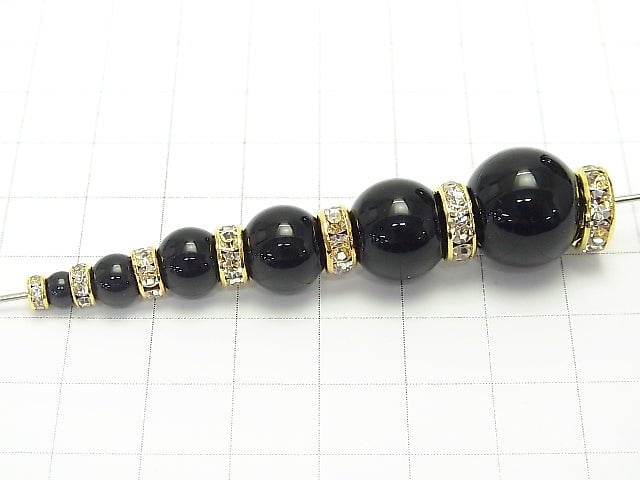Preciosa Rondelle [clear x gold] flat 4-10 mm 10 pcs
