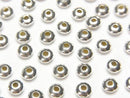 Silver925  Rondelle  3mm,4mm,5mm No coating  10pcs